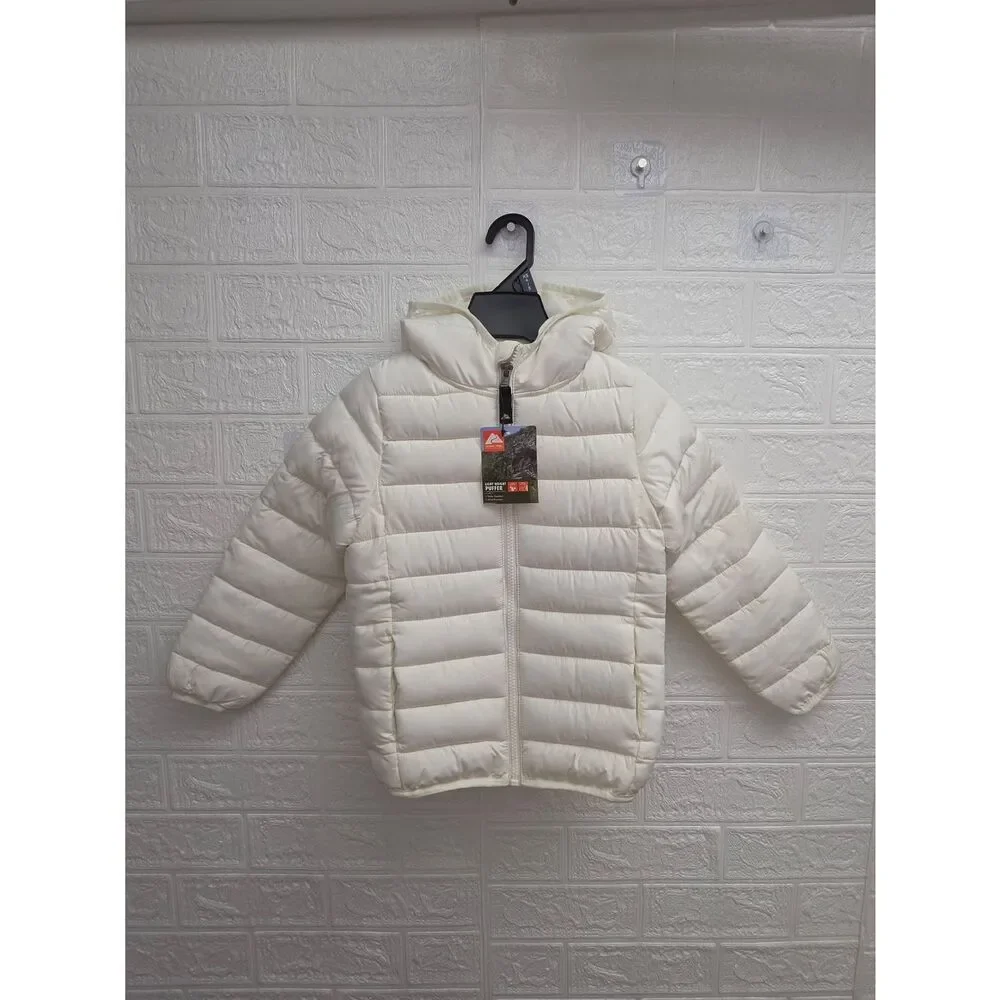 Nwt Ozark Trail Girls Everyday Puffer Ivory Jacket